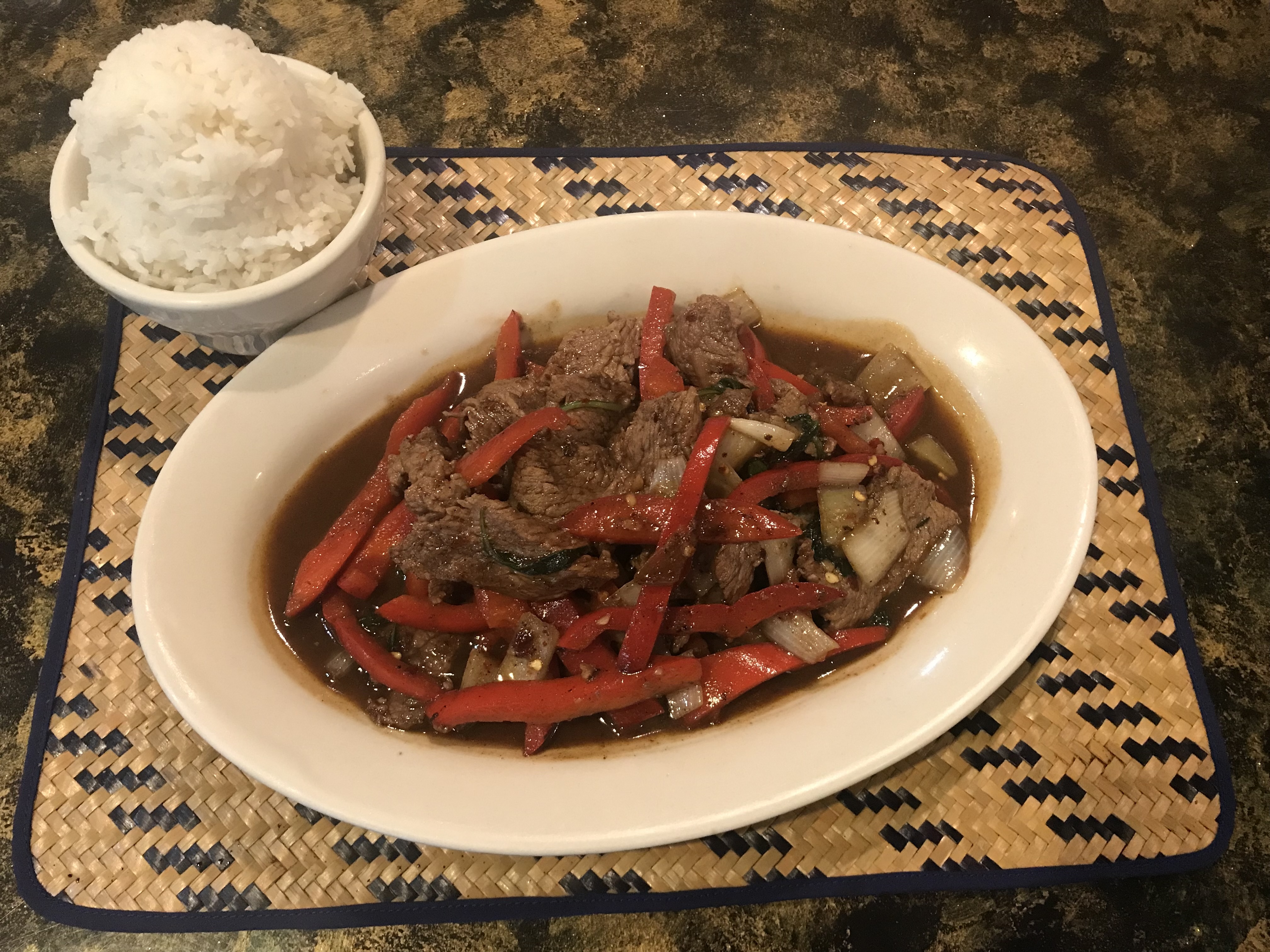 pad kaprao: basil stir fry