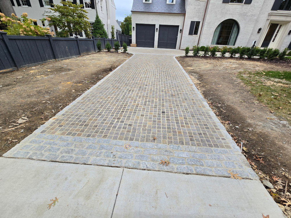 Paved driveway